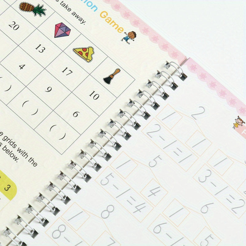 Educational Workbooks for Kids Age 3+ with Practice Materials Including Calligraphy and Handwriting Books