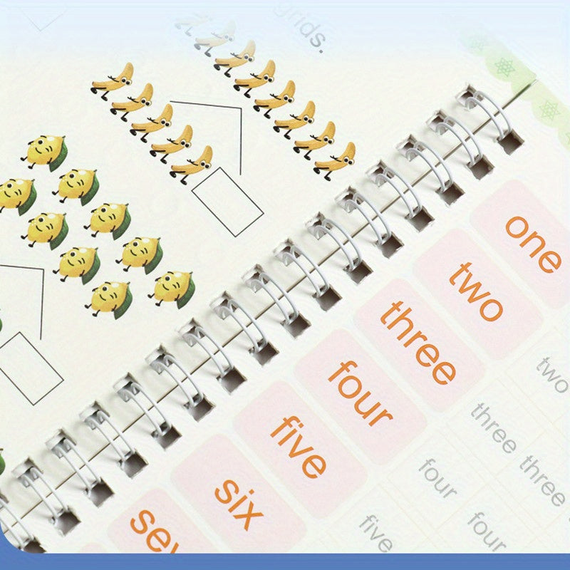 Educational Workbooks for Kids Age 3+ with Practice Materials Including Calligraphy and Handwriting Books