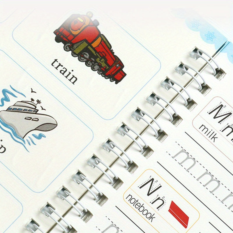 Educational Writing Set for Beginners with Notebooks Pen Refills and Stickers