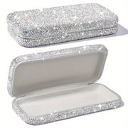 Sparkling Rhinestone Glasses Case Jewelry Organizer for Sunglasses and Reading Glasses