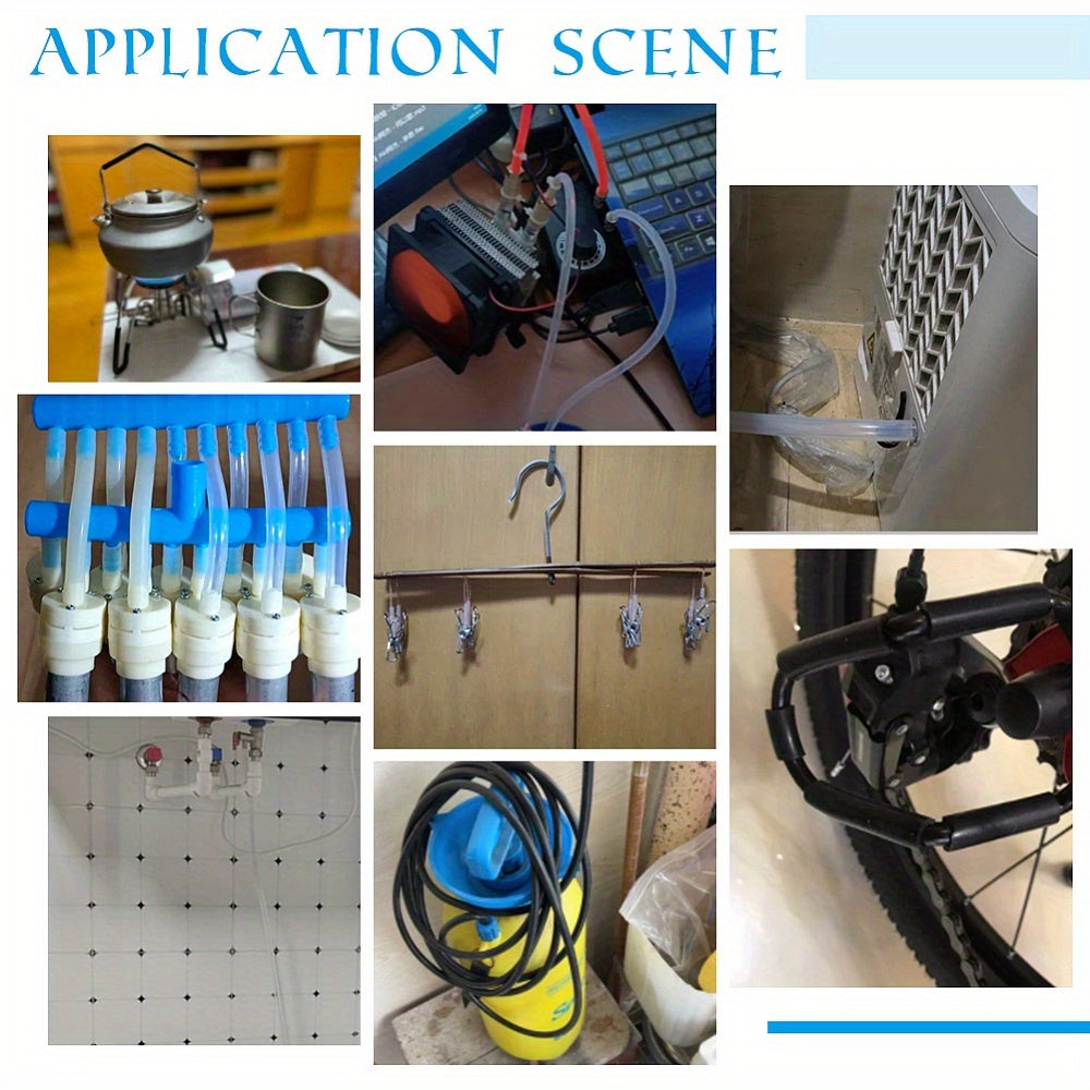 16.4 Feet Black Vacuum Hose with 5/32 Inch Silicone Tubing for Automotive and Pipeline