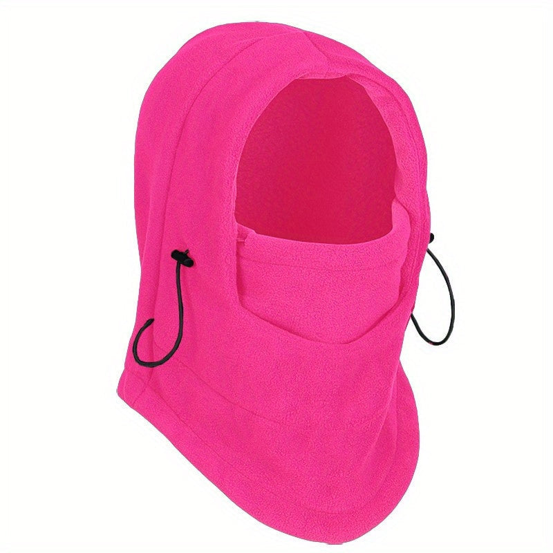 Waterproof Thermal Fleece Balaclava Hat Hooded Neck Warmer for Hiking and Outdoor Activities