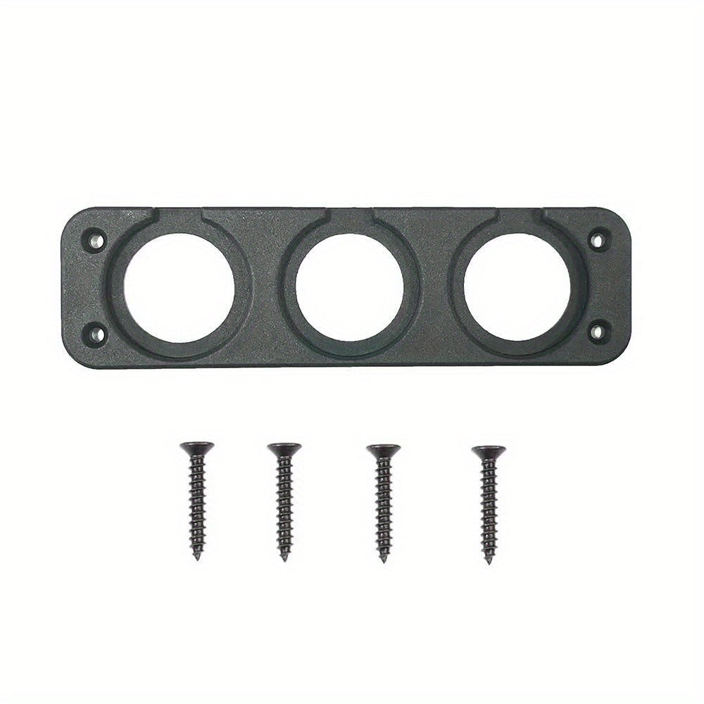 Car USB Charger with Voltmeter Panel Marine Cigarette Lighter Socket Mount