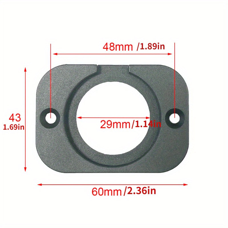 Car USB Charger with Voltmeter Panel Marine Cigarette Lighter Socket Mount