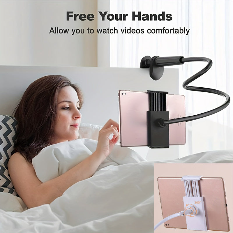 Adjustable Bedside Phone and Tablet Holder Wall Mount ABS Gooseneck