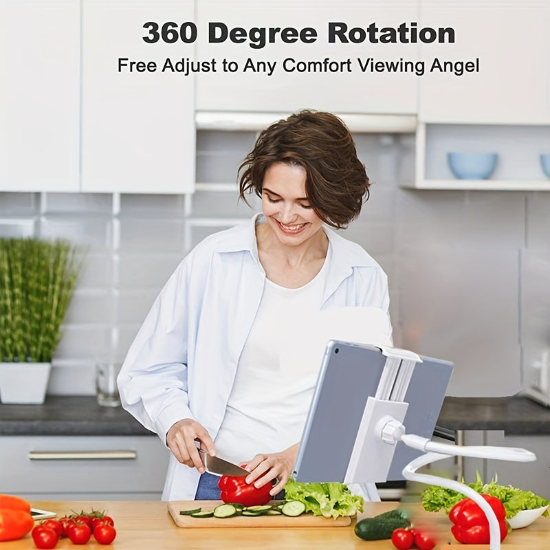 Adjustable Bedside Phone and Tablet Holder Wall Mount ABS Gooseneck