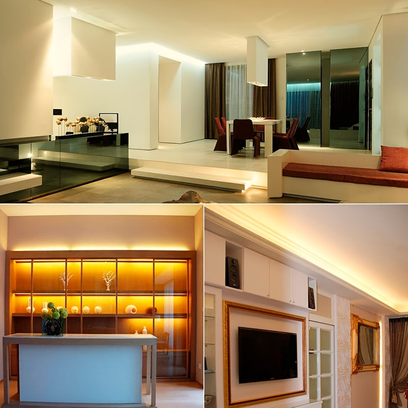 12V LED chiroq chiziq 5m moslashuvchan SMD 2835 120 LED/meter ichki bezak uchun oq