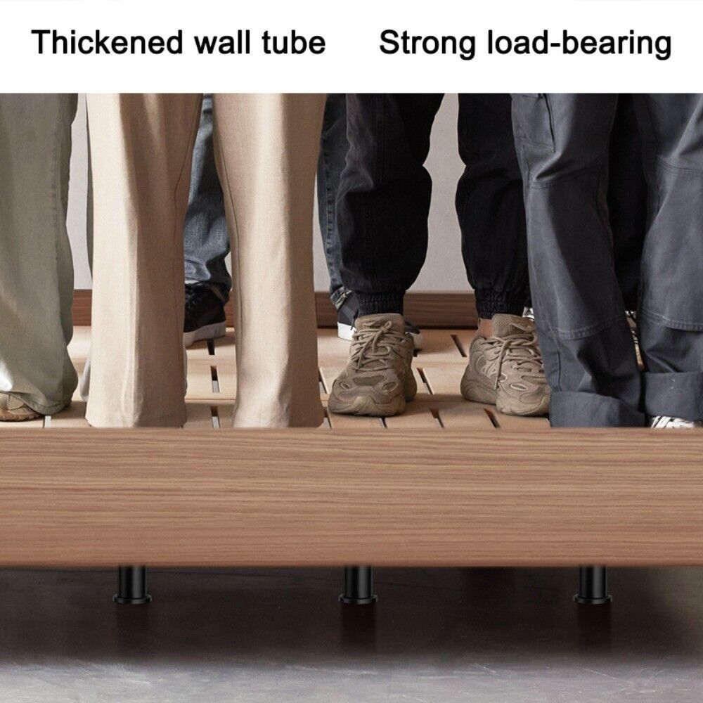 Регулируемые стальные опорные ножки каркаса кровати с центральными планками для двуспальной кровати, дивана или стола - прочные ножки для мебели для дополнительной поддержки
