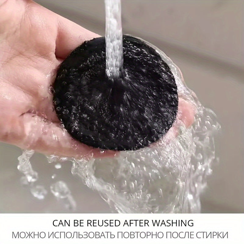 Qora o'z-o'zini yopishtiradigan yotoq to'shagi va yostiq uchun 10 juftliklik yopishtiradigan tutqichlar to'plami