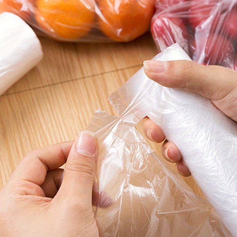 Leak-Proof Reusable Plastic Food Storage Bags for Produce and Kitchen Supplies