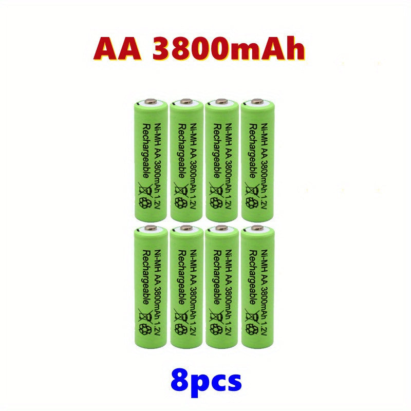 1.2V va yuqori quvvatga ega AA va AAA qayta zaryadlanadigan batareyalar: AA 3800mAh va AAA 3000mAh. O'yinchoqlar, soatlar va tashqi quyosh chiroqlari uchun uzoq muddatli alkali quvvat.