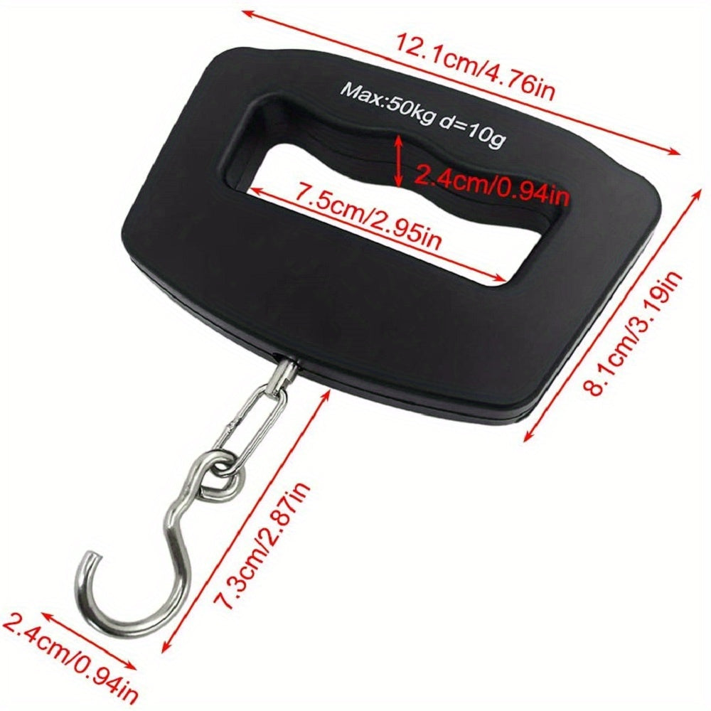 Digital Luggage Scale with Backlit Display Plastic Travel Weighing Tool