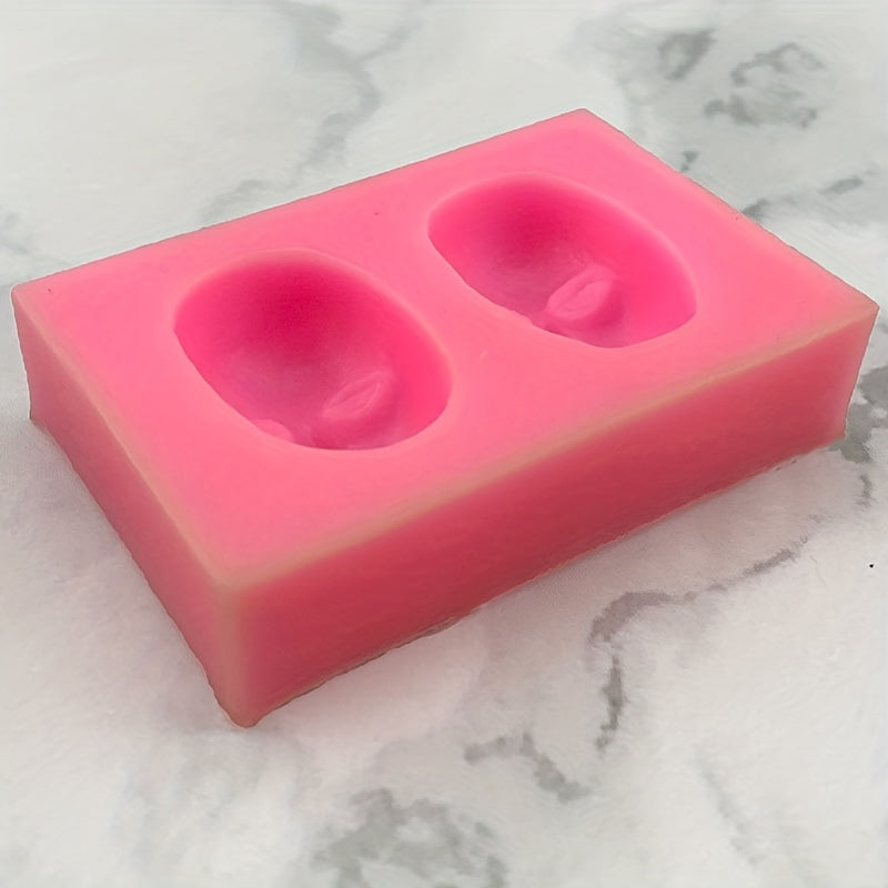 Silicone Face Mold for Fondant Chocolates Candies Soap Crafts and Ice Cubes