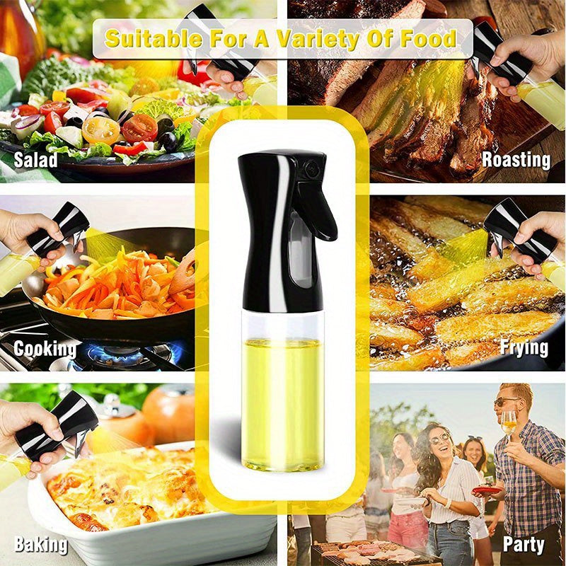 Oil Spray Bottle 300ml Dispenser for Cooking Baking Grilling and Air Fryer