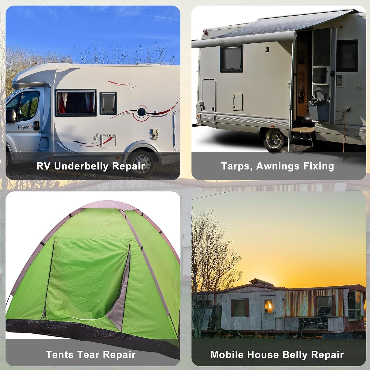 Cinta para la parte inferior del vehículo impermeable, sellador, parche de reparación, cinta de butilo gruesa