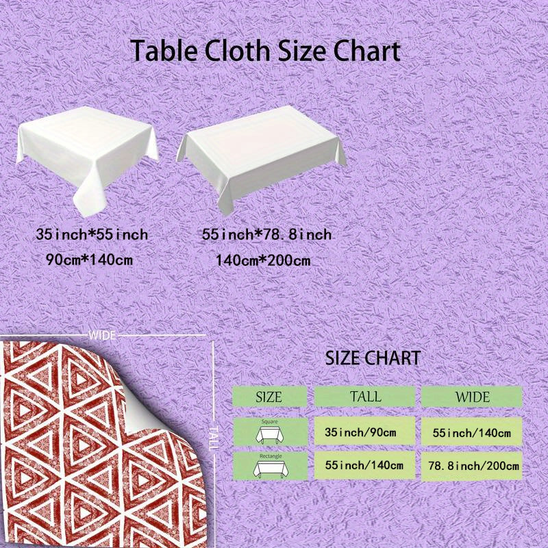 Rectangular Polyester Tablecloth Light Luxury Nordic Modern Minimalist 88.9x139.7cm or 139.7x200.15cm