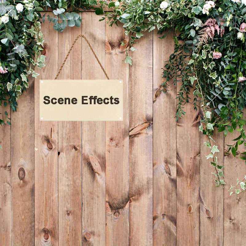 Cartel de pared navideño de madera con vaca y árbol para decoración de granja