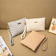 Bolso de mano de PU bordado para mujer con gran capacidad para uso casual o nocturno