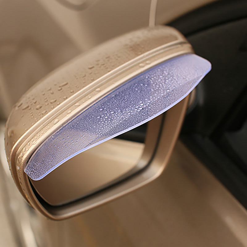 2Pcs Car Rearview Mirror Rain Guards Durable PVC Rain Protection Easy to Install