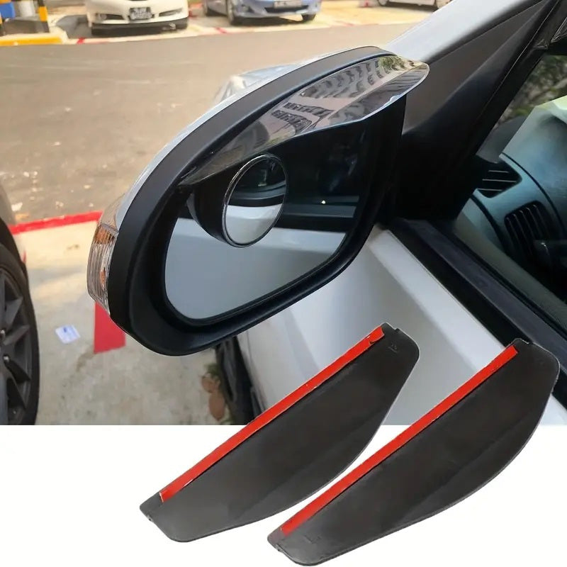2Pcs Car Rearview Mirror Rain Guards Durable PVC Rain Protection Easy to Install