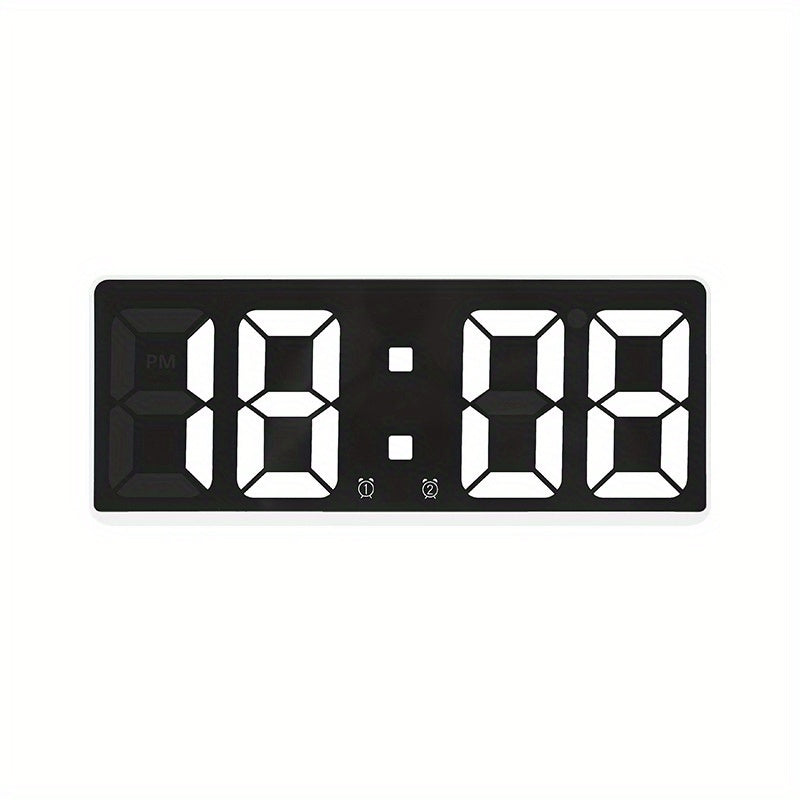 Digital LED Alarm Clock with Temperature Display 12/24 Hour Snooze USB or AAA Power for Bedroom Living Room