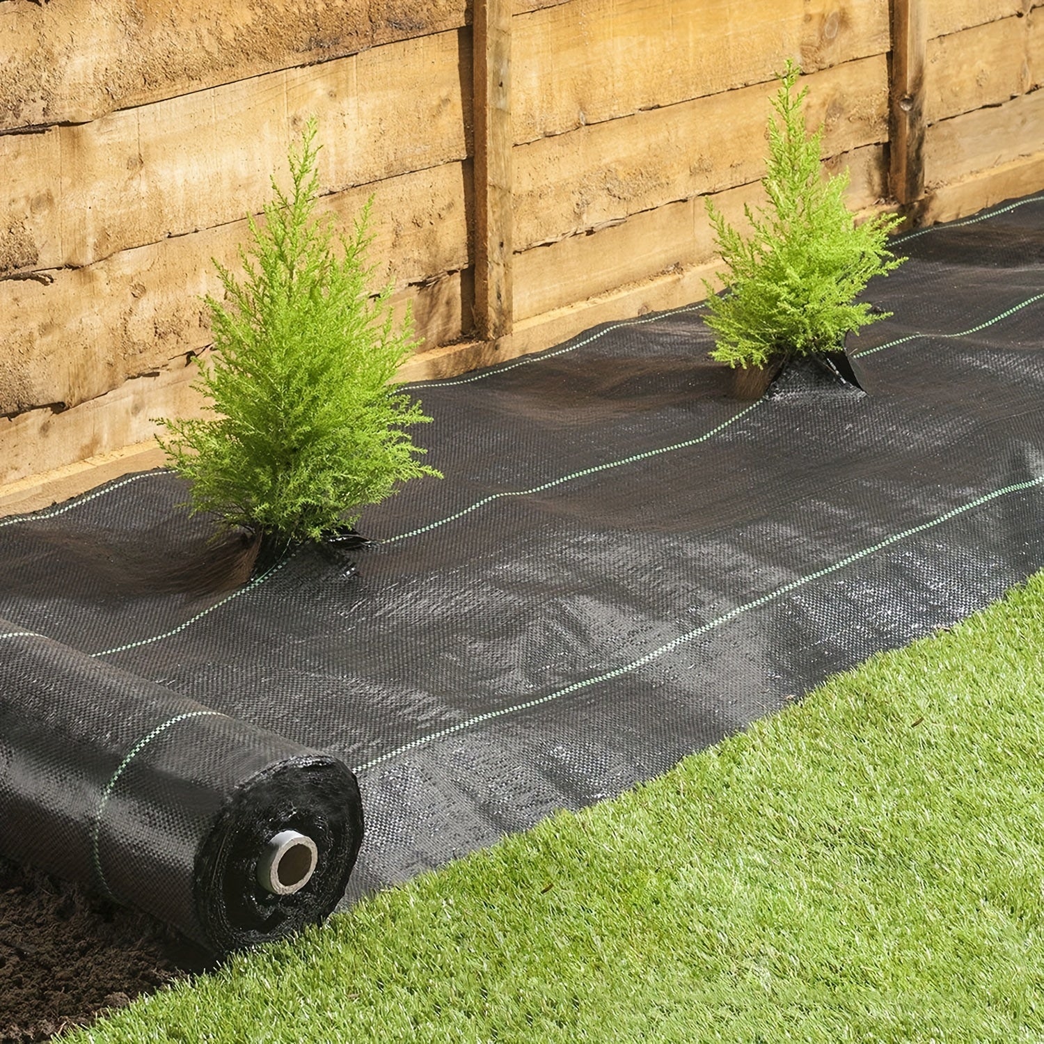 Black Plastic Garden Weed Barrier Mulch Roll 59.99cm-149.99cm Wide 10m Long