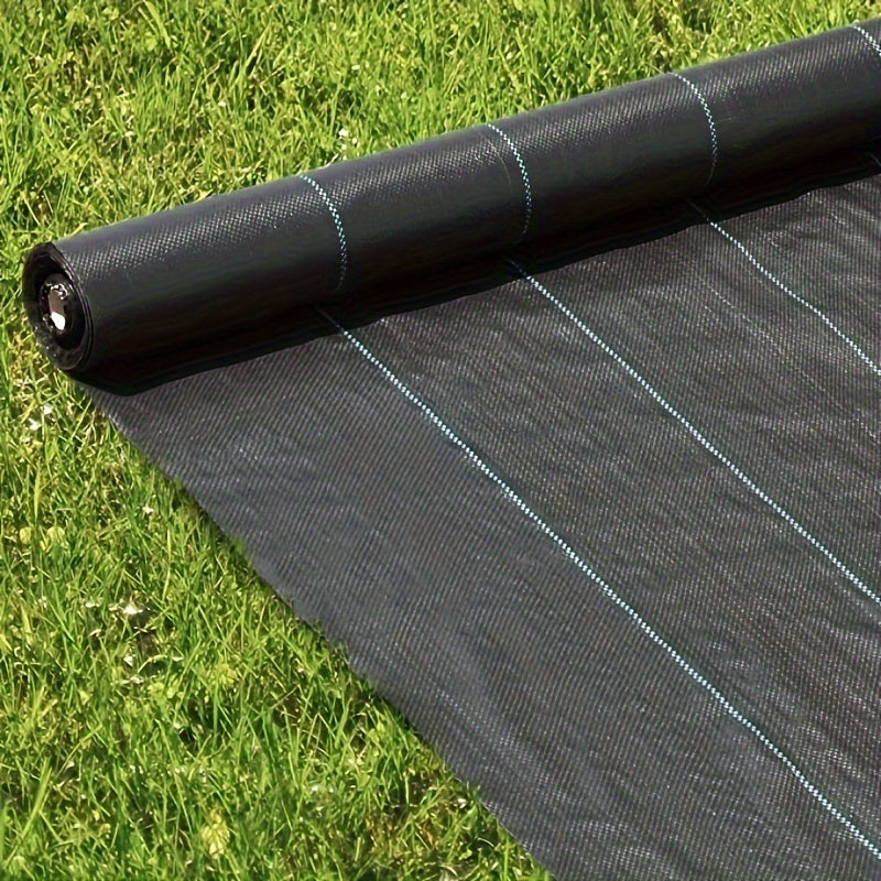 Black Plastic Garden Weed Barrier Mulch Roll 59.99cm-149.99cm Wide 10m Long