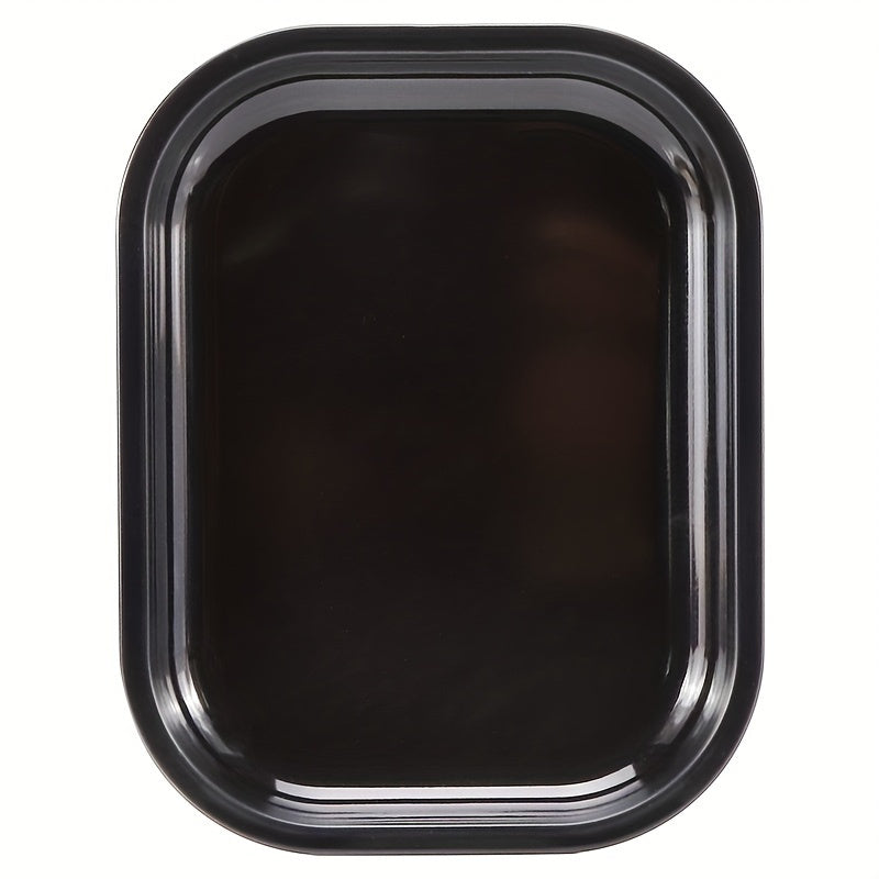 Черная металлическая поднос для курения, моющаяся, прочная, для сигарет и десертов