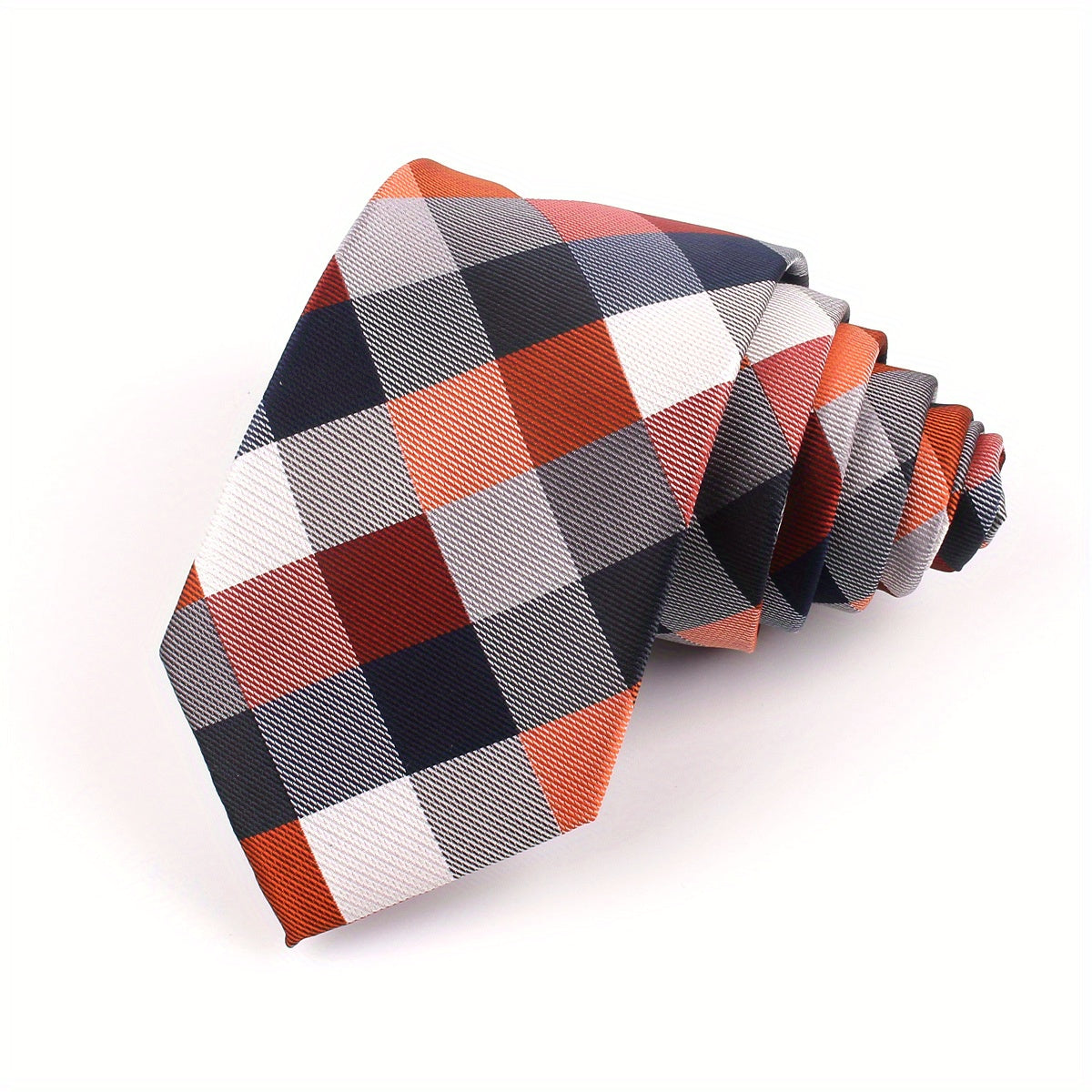 Men's Plaid Jacquard Necktie Polyester Woven Formal Wedding Tie