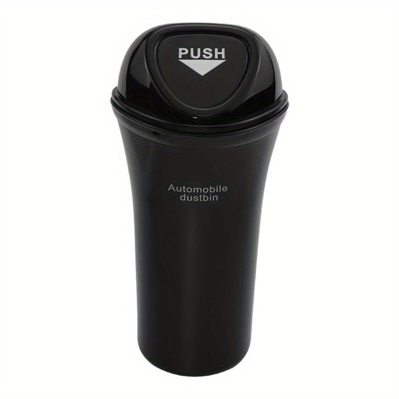 Car Interior Storage Trash Can Organizer for Car Cup Holder Black