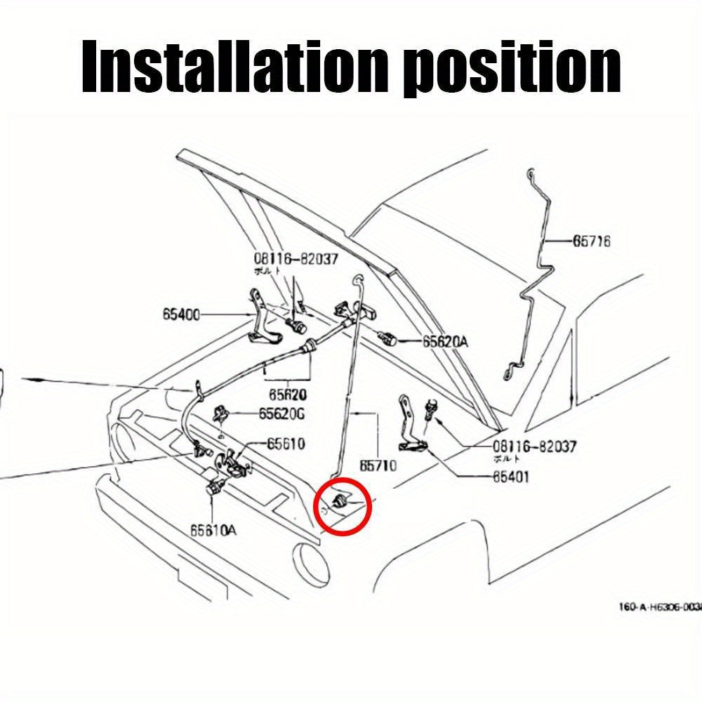 Car Hood Cover Strut Bracket Universal Metal for Nissan Grommet Skyline