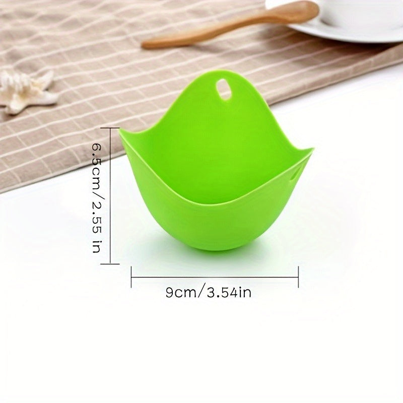 Silicone Egg Poacher Mold Set of 4 Multipurpose Kitchen Mold for Ice Cream Pudding Cake and Egg Steaming