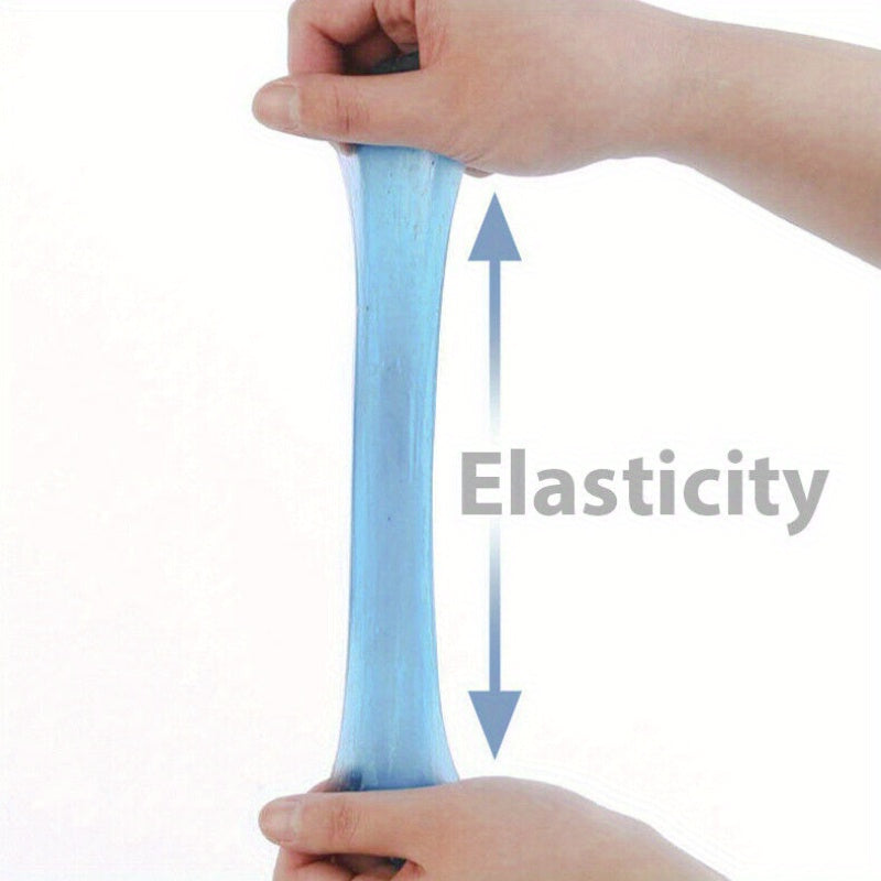 Silicone Dust Cleaning Gel for Cars, Laptops, and Home Surfaces, 70g, Yellow and Blue