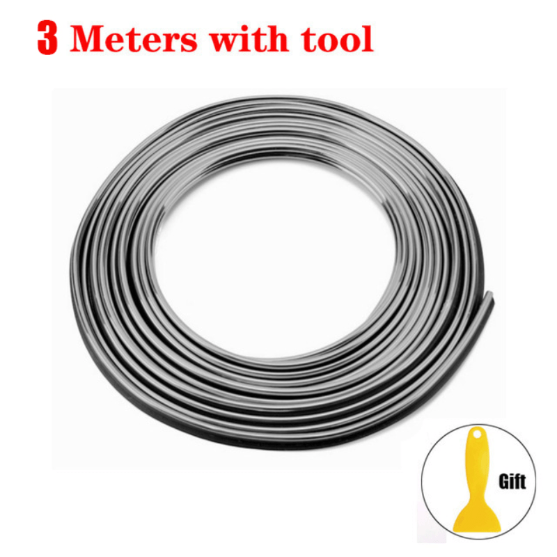 Universal Car Interior Moulding Decoration Flexible Strips 3m Dashboard Door Cover