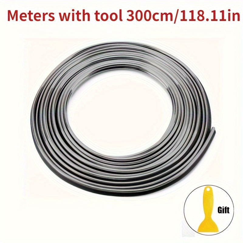 Universal Car Interior Moulding Decoration Flexible Strips 3m Dashboard Door Cover
