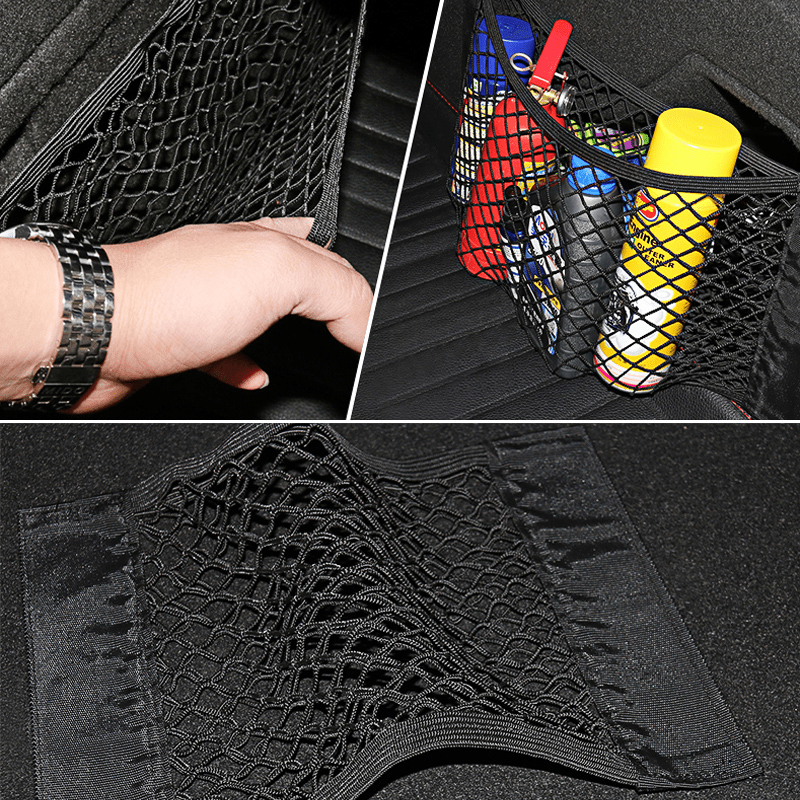 Universal Car Trunk Mesh Organizer Elastic Net Storage Bag for Vehicles