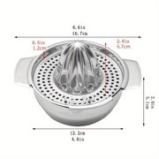 Stainless Steel Lemon Squeezer Juicer with Bowl for Oranges Lemons
