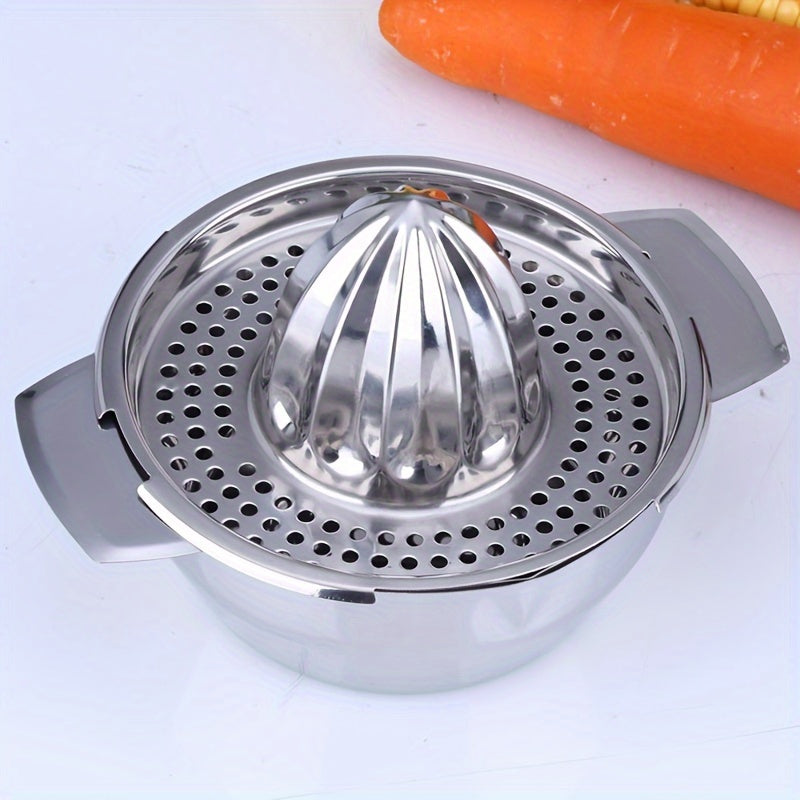 Stainless Steel Lemon Squeezer Juicer with Bowl for Oranges Lemons