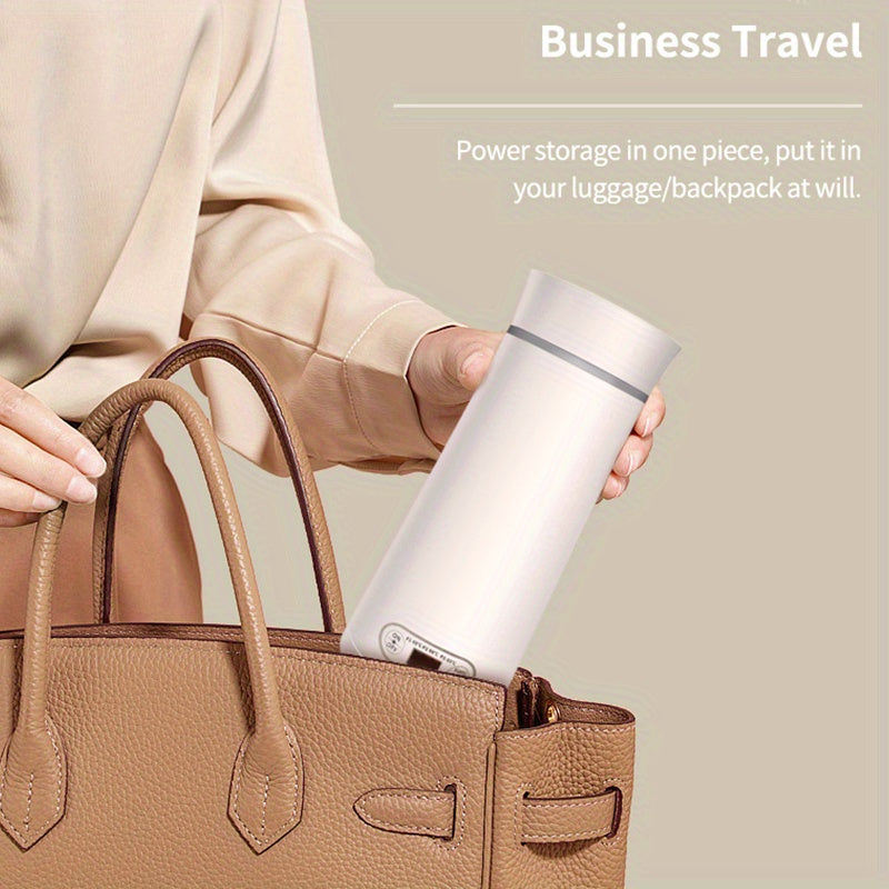 Portable 304 Stainless Steel Electric Kettle with LED Display and 350ml Capacity