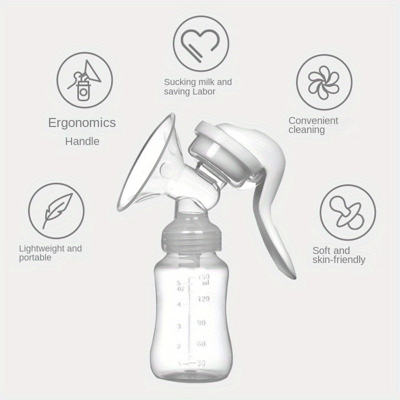 Portable Manual Breast Pump for Postpartum Women High Suction Painless Milking Machine