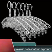 Estantería de almacenamiento para calcetines de acero inoxidable con 8 o 16 ganchos y gancho giratorio para secar calcetines y ropa interior