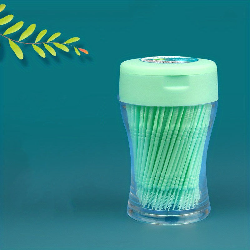 200PCS Double Head Disposable Interdental Dental Floss Picks Deep Cleaning Portable Hygienic Flossers