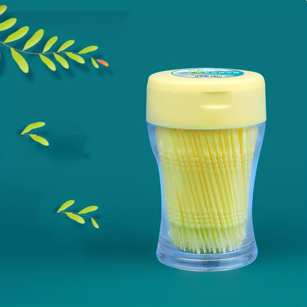 200PCS Double Head Disposable Interdental Dental Floss Picks Deep Cleaning Portable Hygienic Flossers
