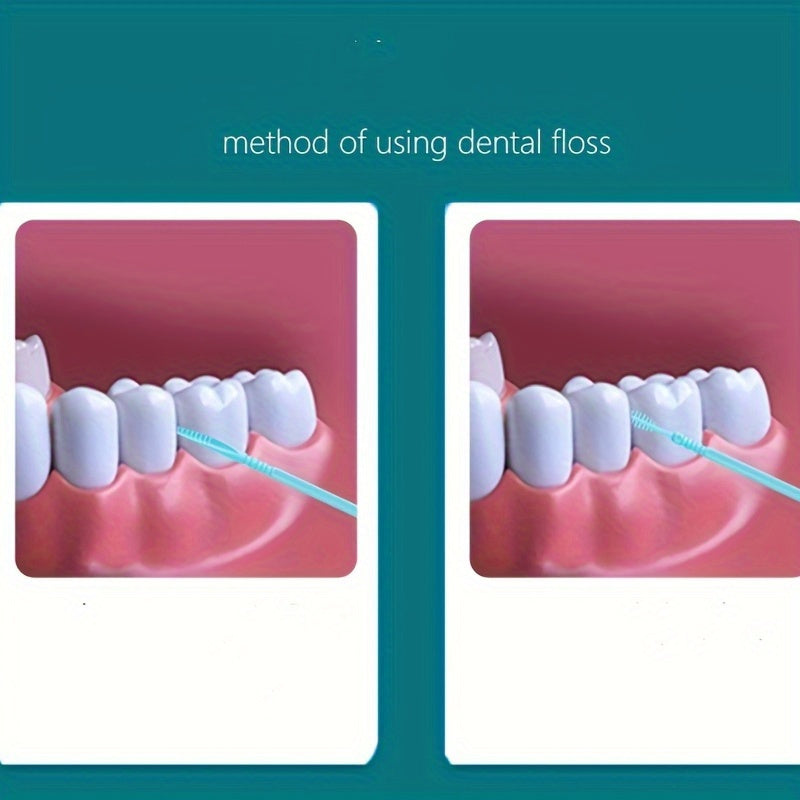 200PCS Double Head Disposable Interdental Dental Floss Picks Deep Cleaning Portable Hygienic Flossers