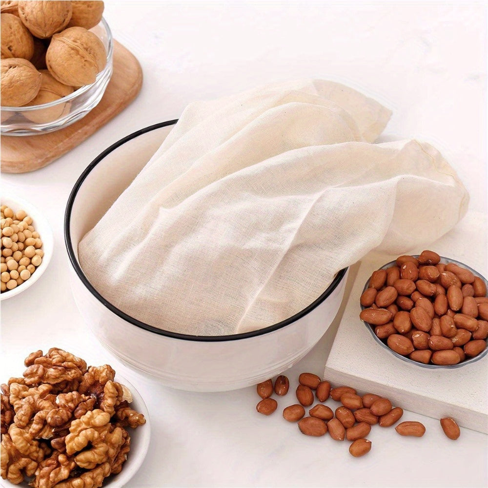 3/5 Pcs Fabric Straining Bags for Nut Milk Cold Brew Tea Yogurt Dishwasher Safe