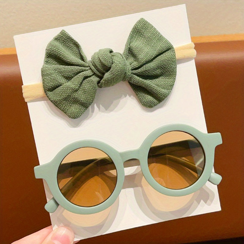 Children Girls Fashion Glasses and Headband Set for Parties and Photography