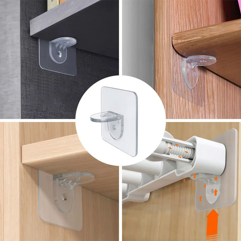 10 шт. кронштейнов для полок шкафа для организованного хранения на кухне, в спальне, ванной и офисе.