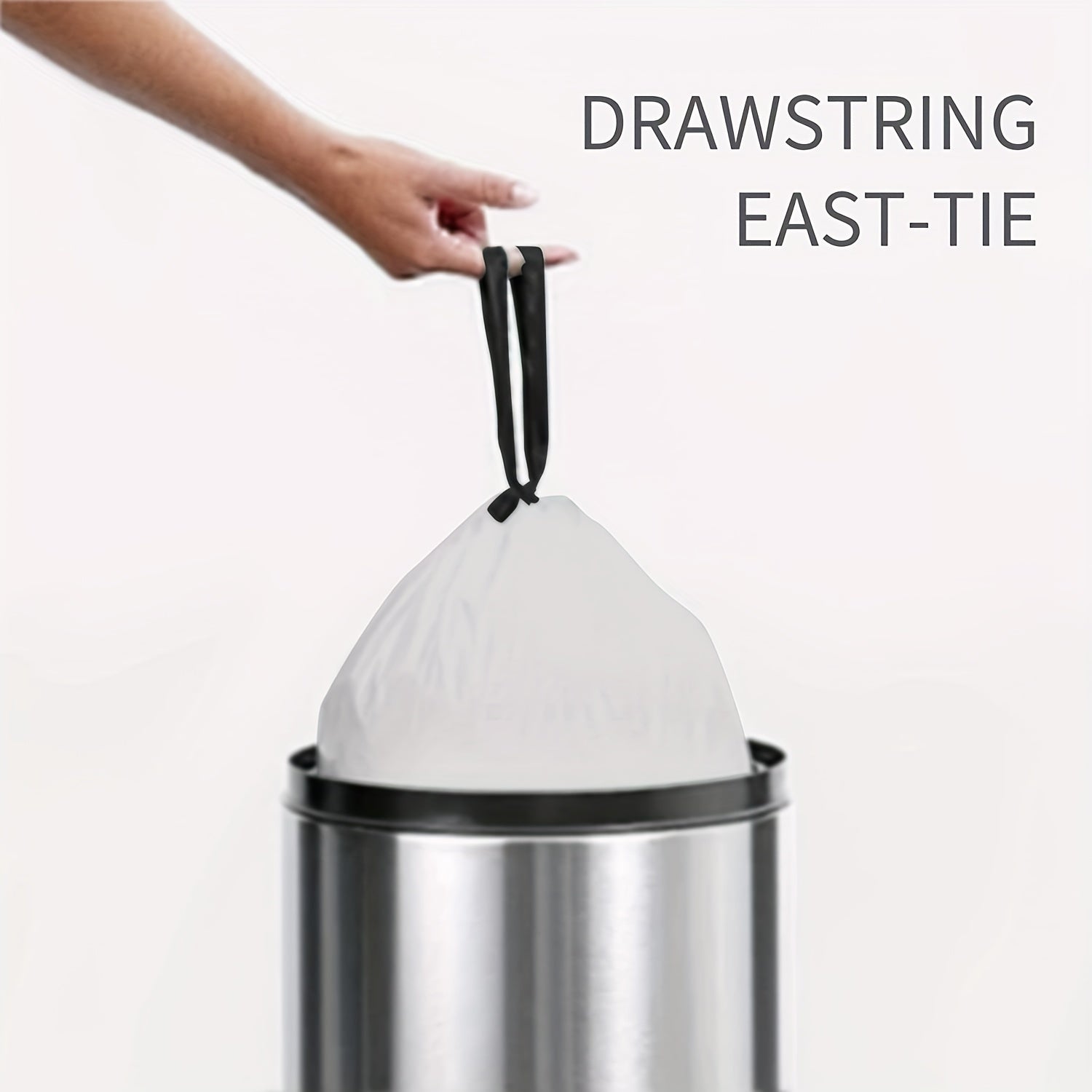 Kichik tortma qopqoq axlat xaltalari, hammom, hojatxona, yotoqxona, ofis, hojat, avtomobil uchun plastik axlat qoplari - 3 rolikdan iborat to'plam