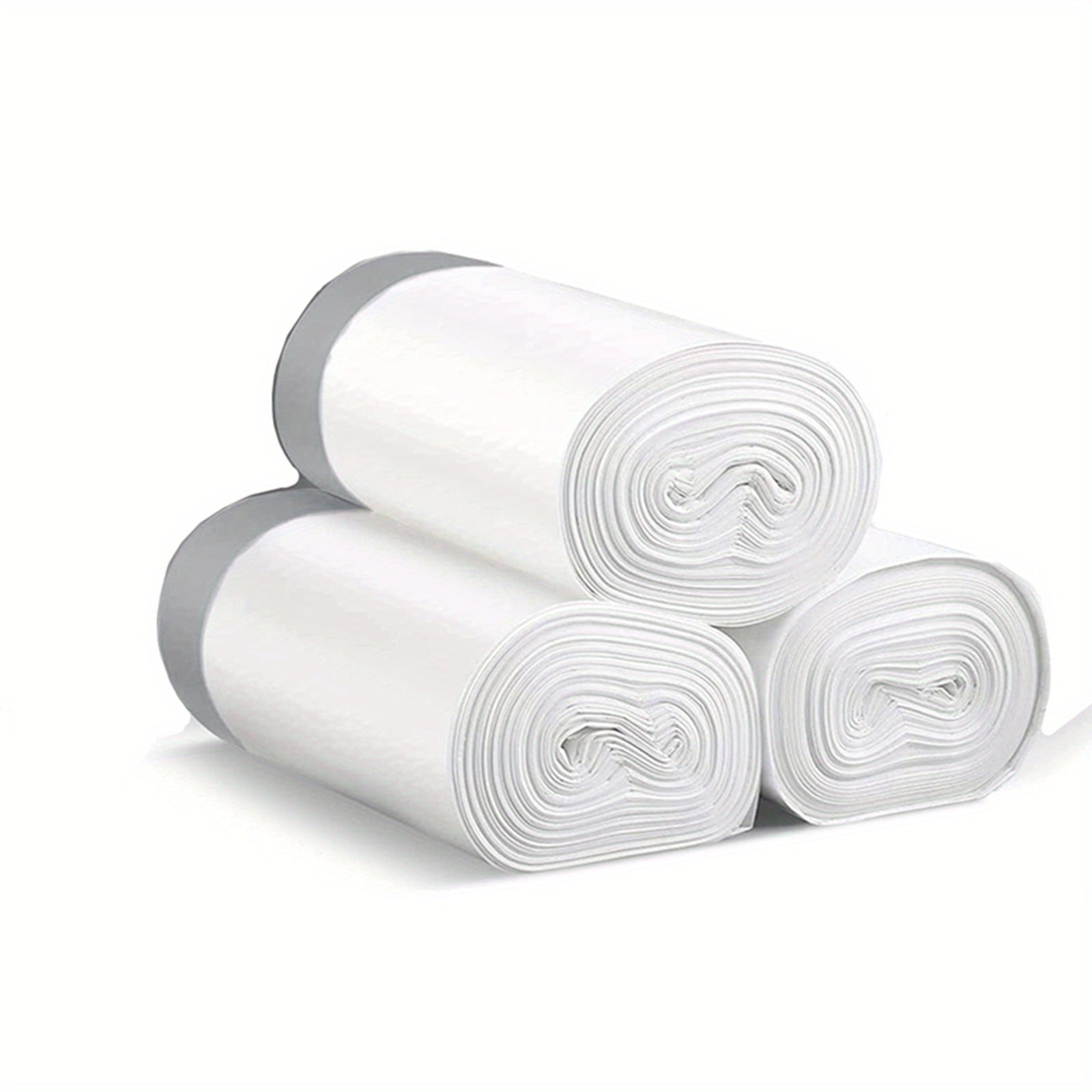 Kichik tortma qopqoq axlat xaltalari, hammom, hojatxona, yotoqxona, ofis, hojat, avtomobil uchun plastik axlat qoplari - 3 rolikdan iborat to'plam