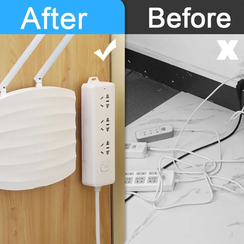 10 Pairs Double-Sided Adhesive Wall Hooks for Kitchen Bathroom Bedroom Storage